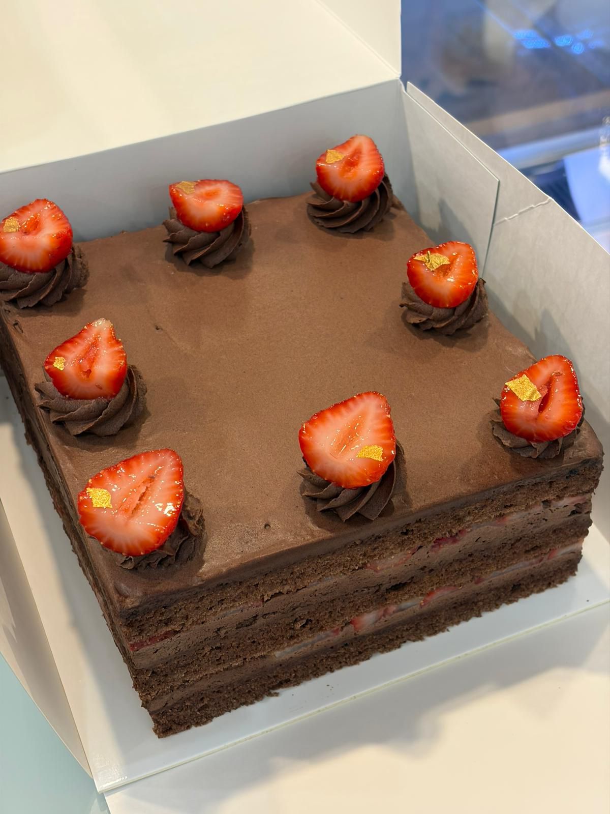 Tarta de chocolate y fresas Madrid